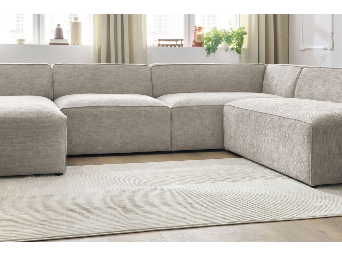 Bobochic Megeve Wohnlandschaft Strukturstoff Beige Ecke links