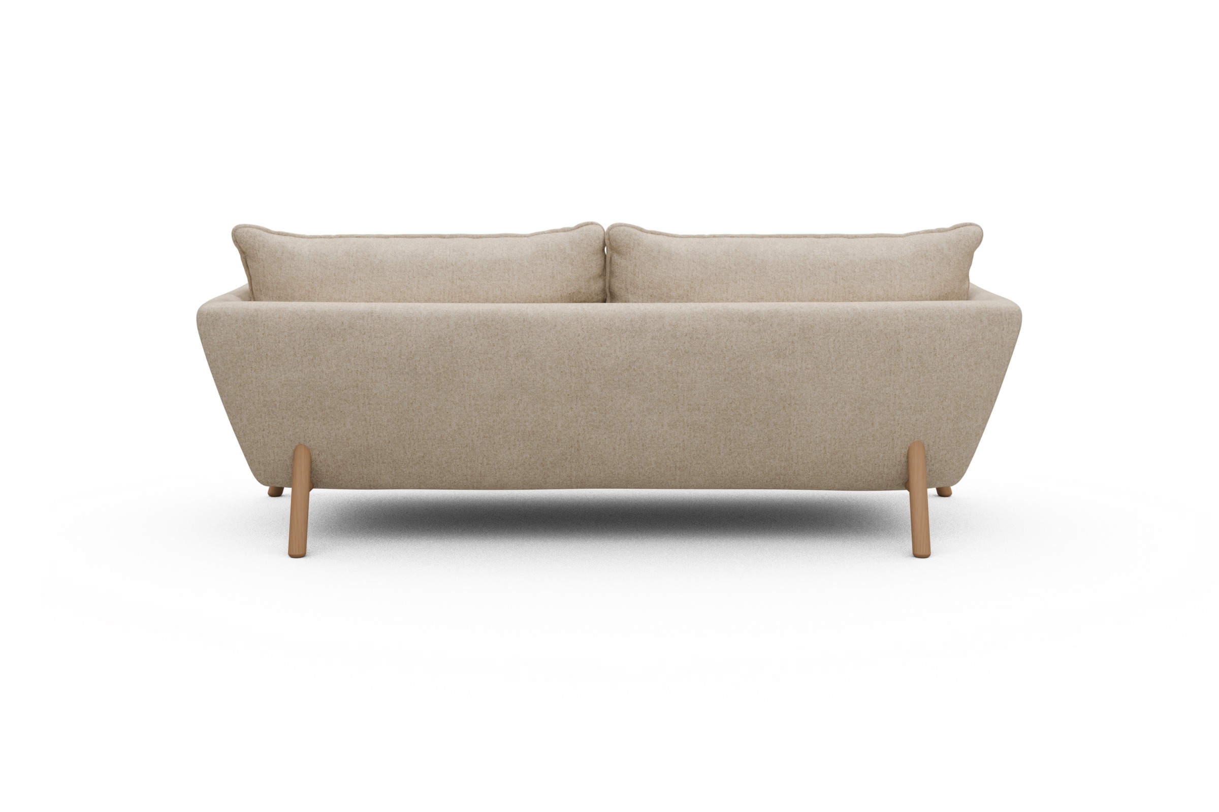 Sofa Emil PREMIUM 3-Sitzer Beinfarbe Eiche Natur Casone-Natural-Beige