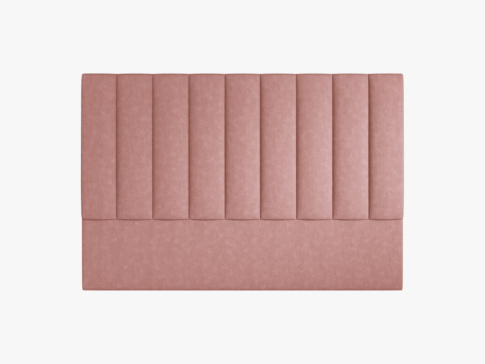 Micadoni Marl Samtiger Kopfteil 140 cm (H 120 cm) Strukturierter Stoff Liberty Rosa 180x120