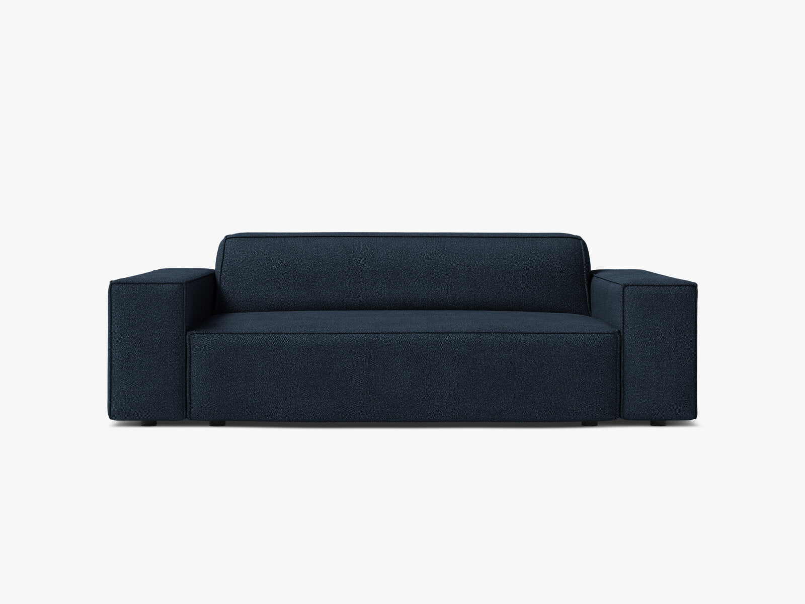 Micadoni Jodie Sofa 2-Sitzer Boucle Baloo Dunkelblau