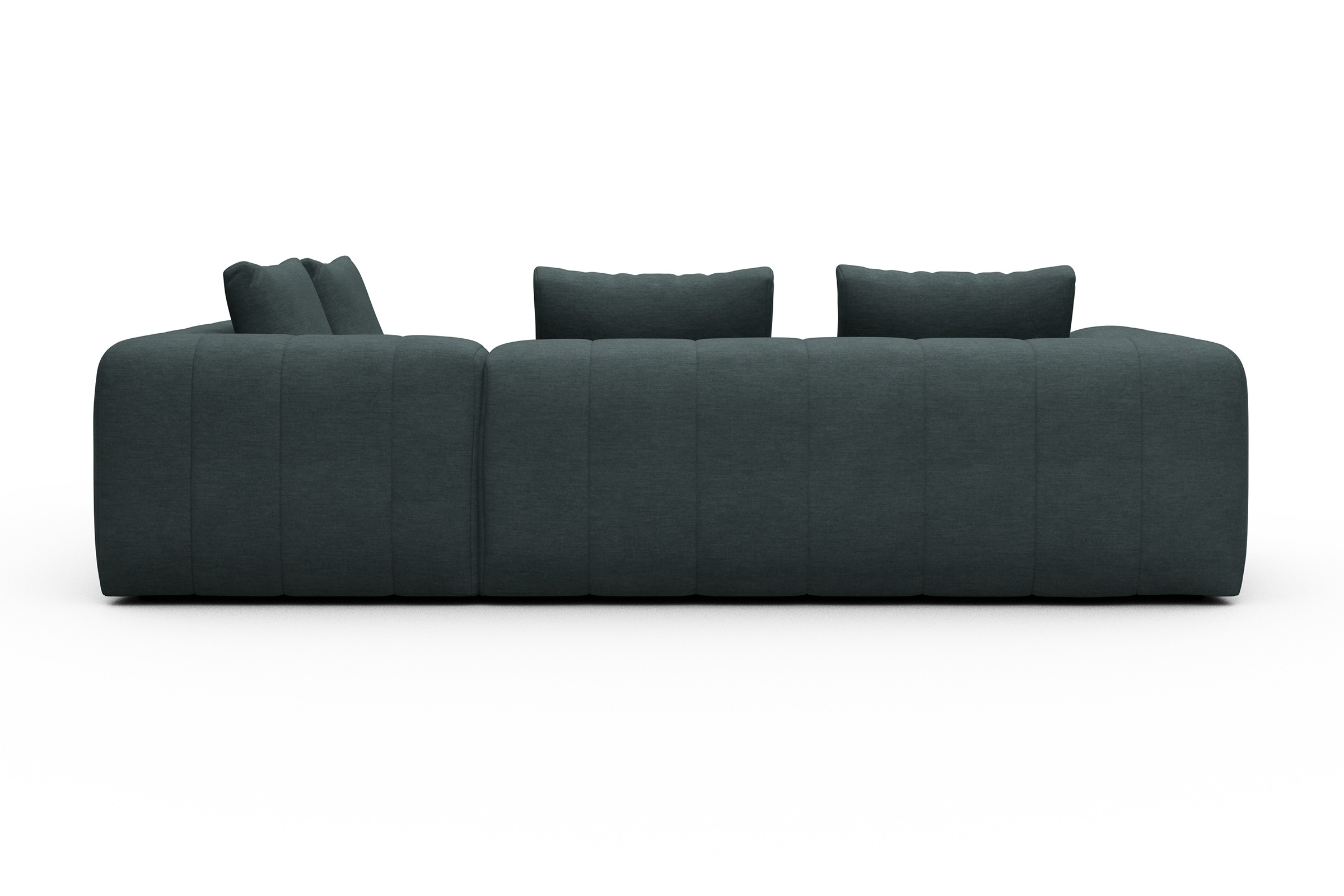 Ecksofa Hugo 2x 2,5-Sitzer Armlehne links Vivus-Blue