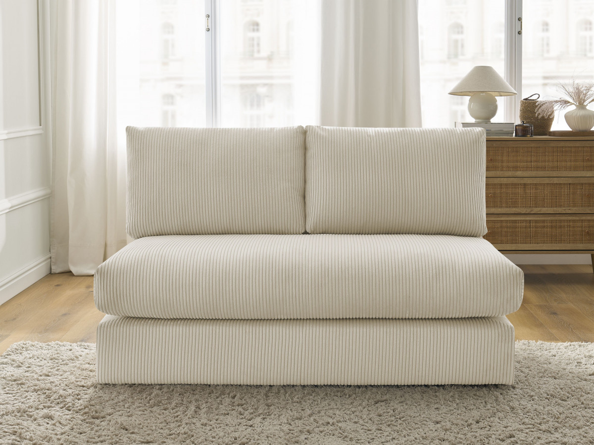 Bobochic Paris Sofamodul 2-Sitzer Cordsamt Beige