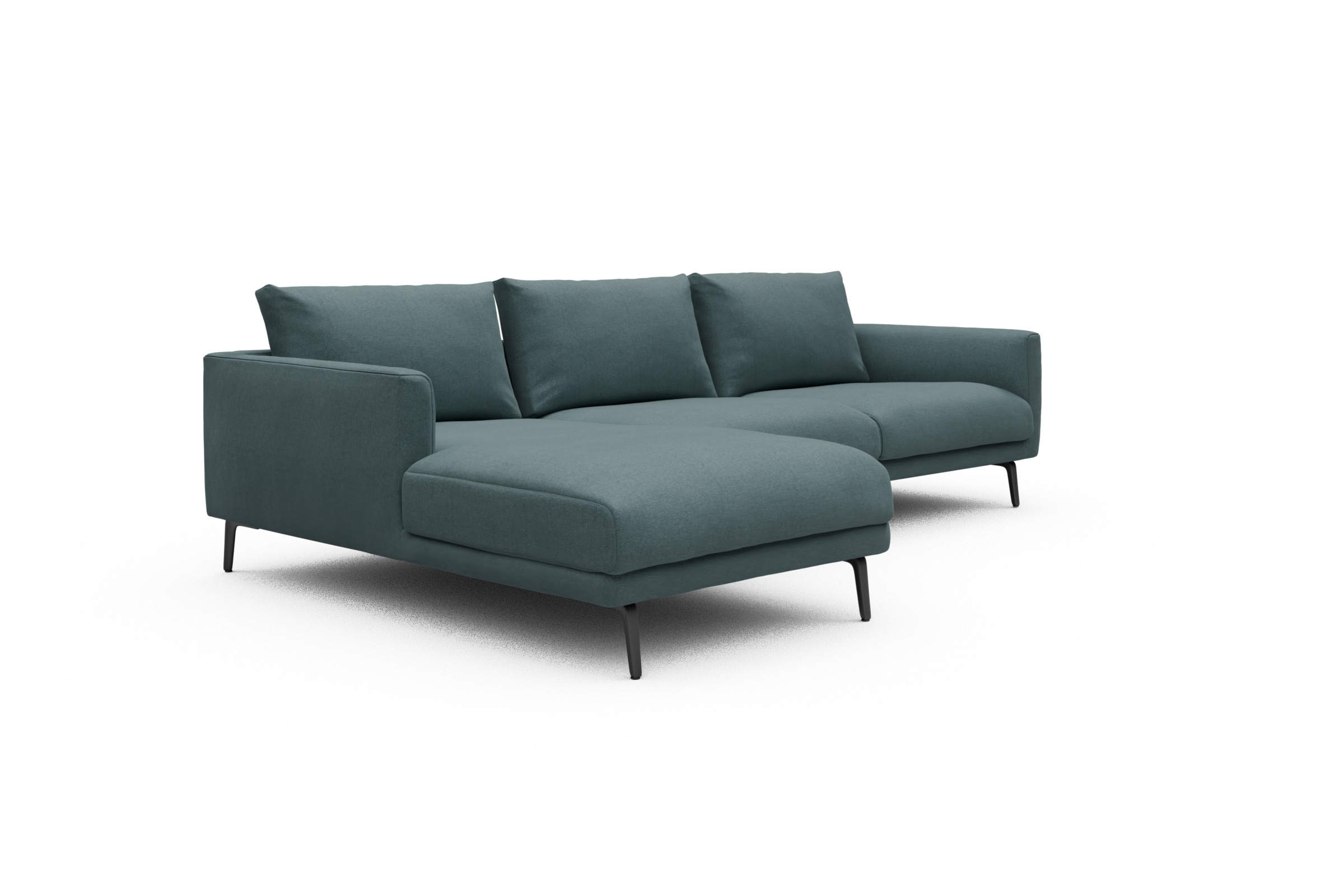 Ecksofa Karl Chaiselongue links mit 2,5-Sitzer Satya-Niagara