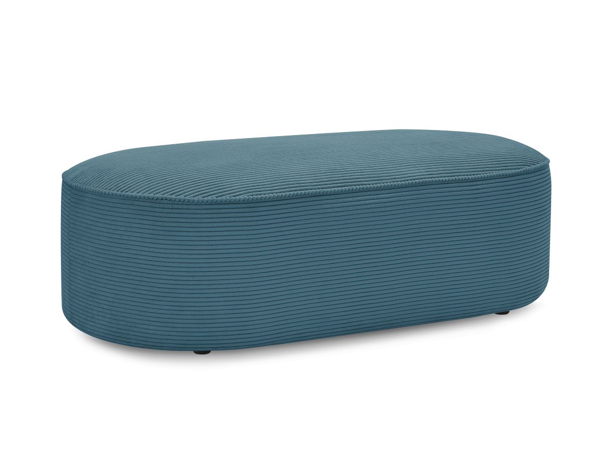 Bobochic Rousseau Pouf Cordsamt Dunkelblau