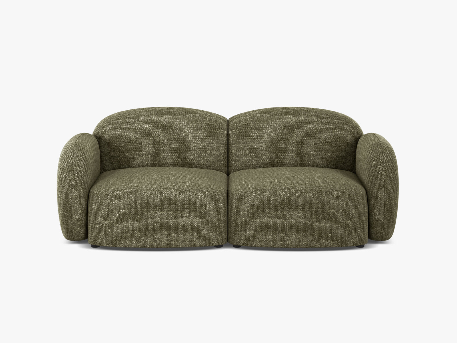Micadoni Sofa Blair 2-Sitzer Chenille Eden Grün