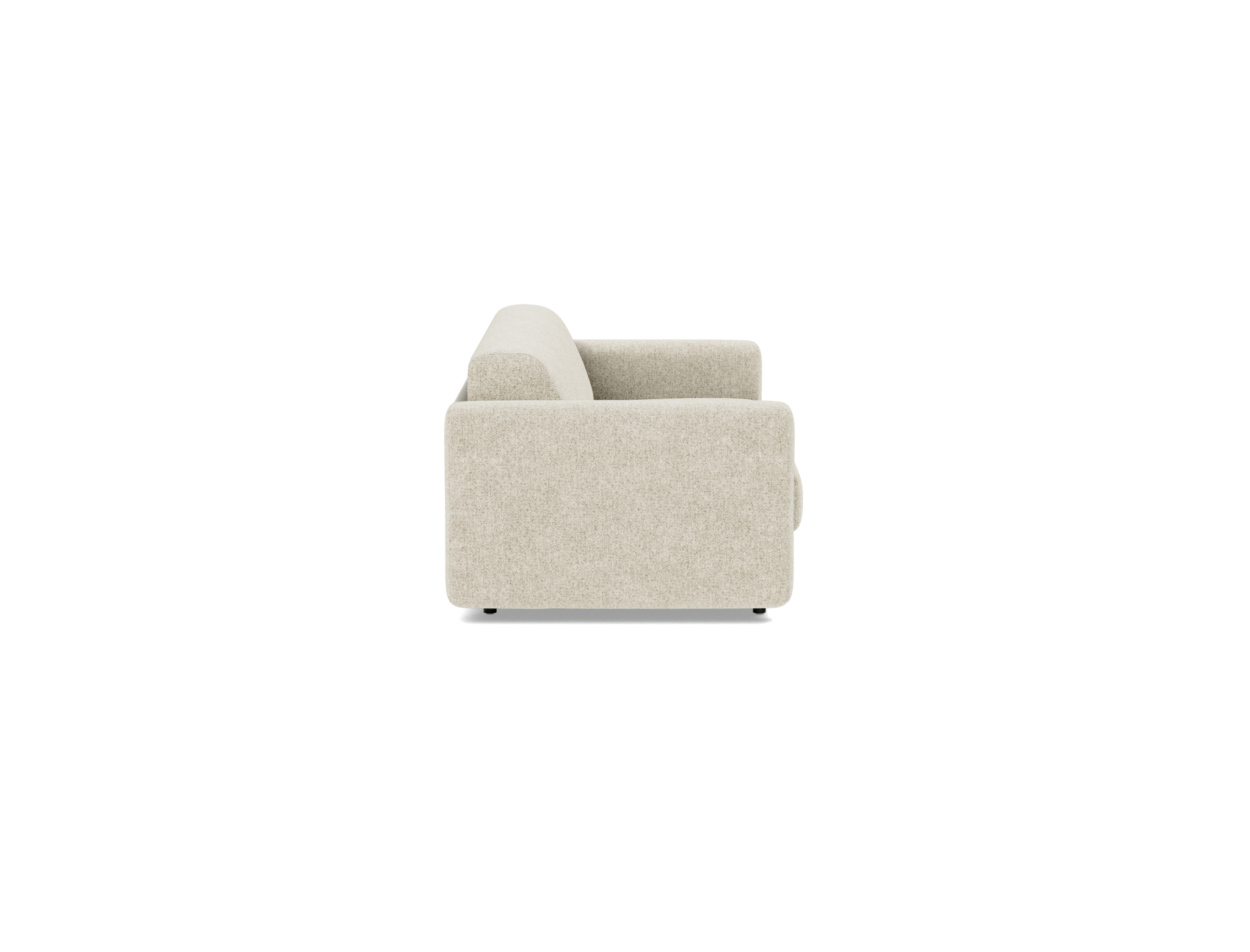 Schlafsofa Killian mit Taschenfederkernmatratze 160 Strukturierter Stoff Taura 357-Off-White