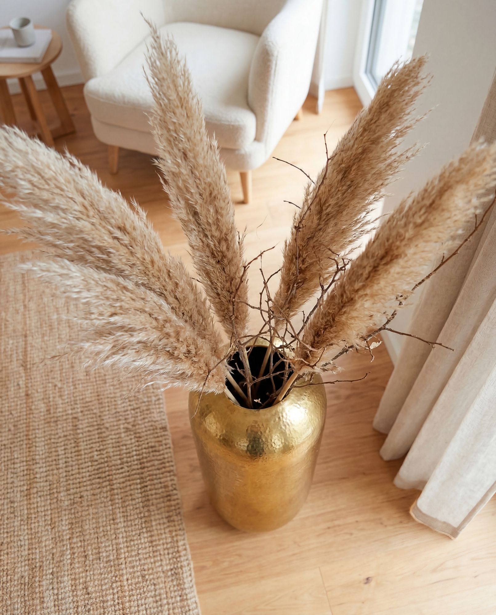 Bodenvase Arendal Aluminium Gold 60 cm