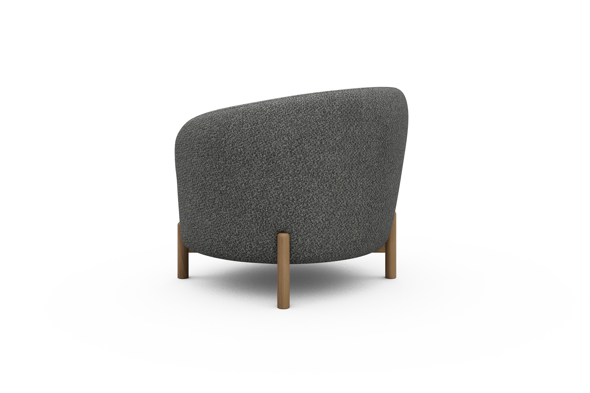 Sessel Ronda Holzbeine Eiche Natur Vanora-Warm-Grey