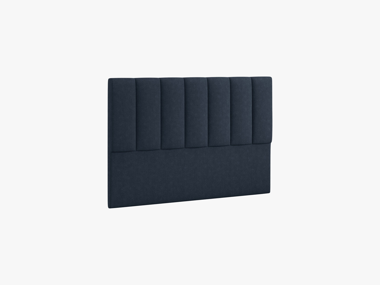 Micadoni Marl Samtiger Kopfteil 140 cm (H 95 cm) Strukturierter Stoff Liberty Marineblau 140x95