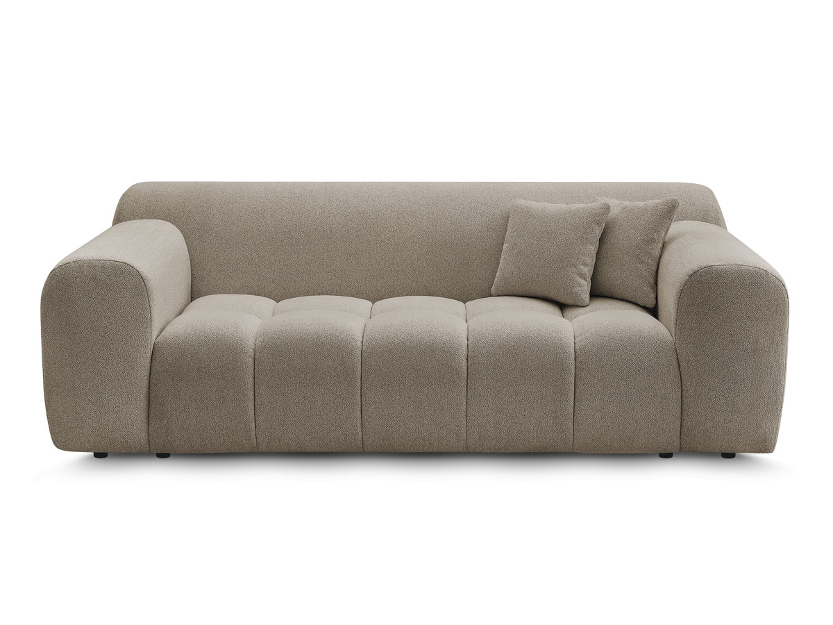 Bobochic Melisse Sofa 2-Sitzer Melange-Stoff Taupe