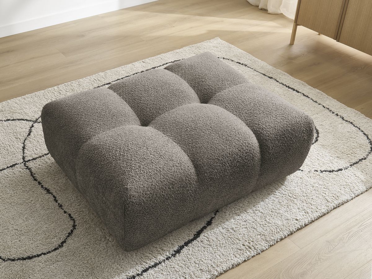 Bobochic Anakin Pouf Bouclé-Stoff Braun