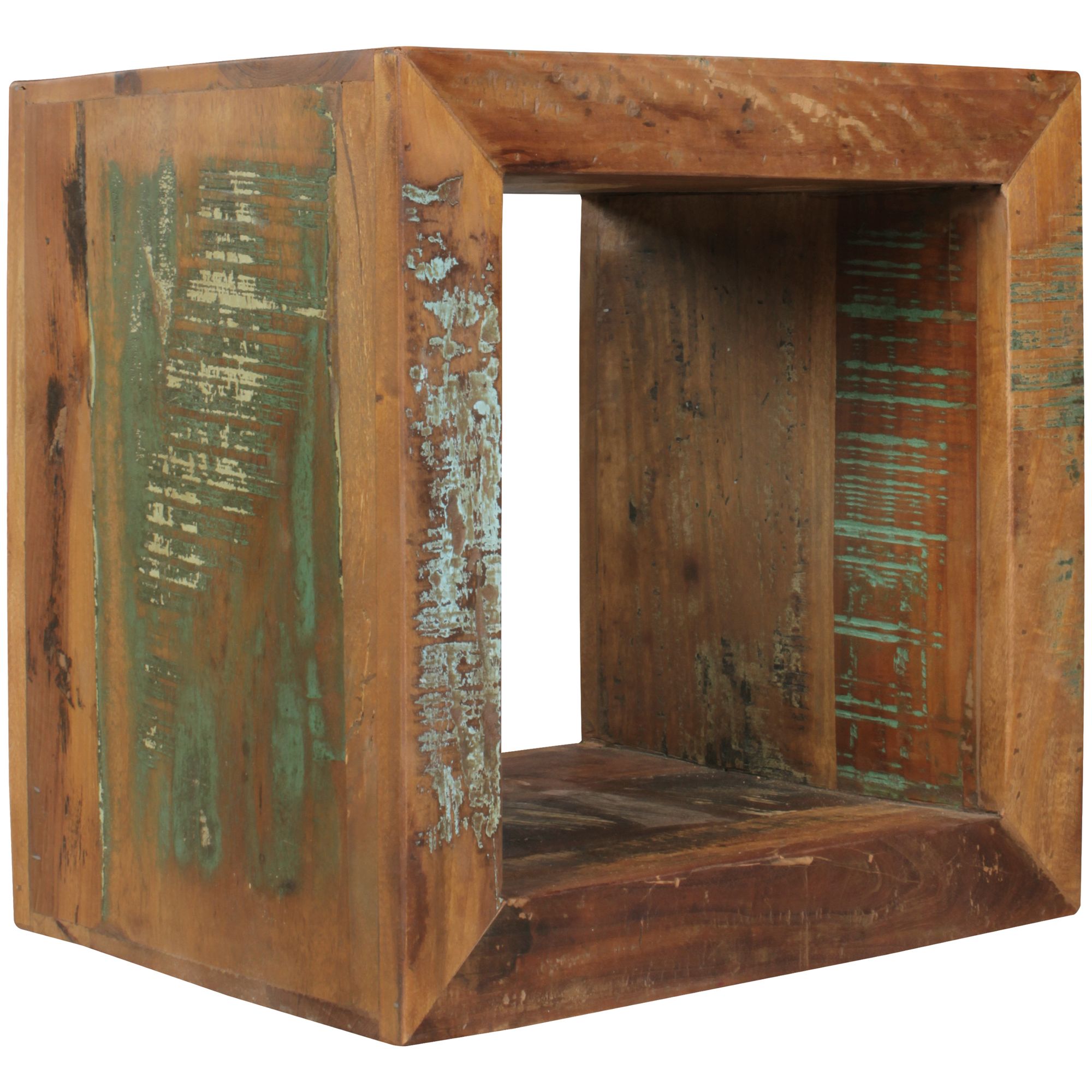 Beistelltisch Hjarno Mango Massivholz Braun 45 × 35 × 45 cm