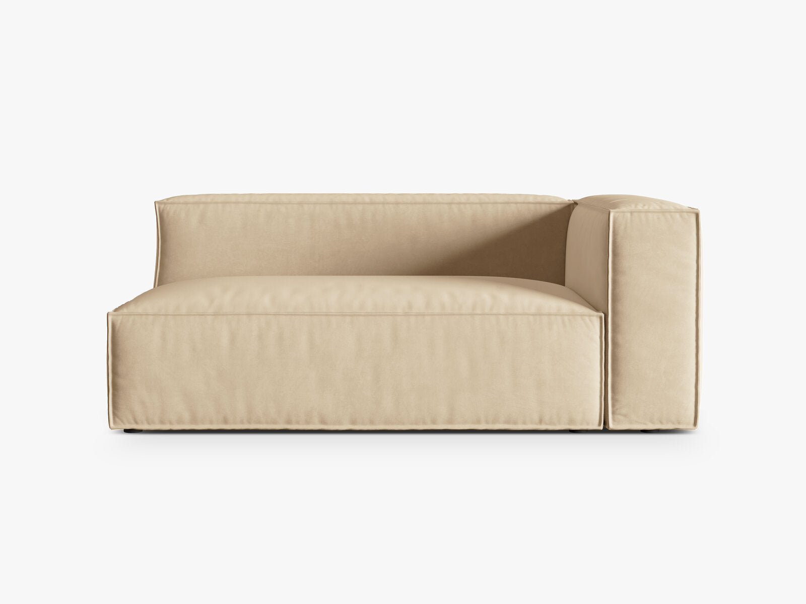 Micadoni Modul Nuria Groß 3-Sitzer Samt Paris Creamy Rechts