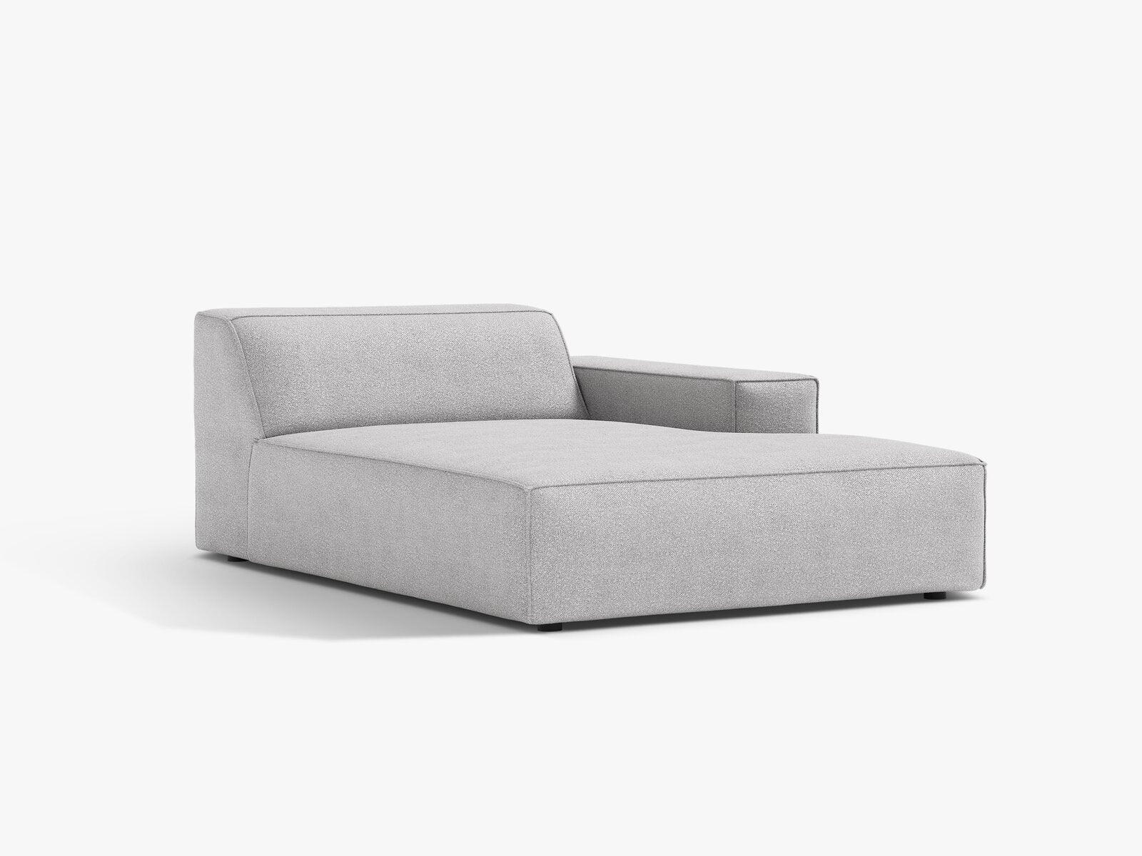 Micadoni Jodie Chaiselongue Rechts Boucle Baloo Hellgrau