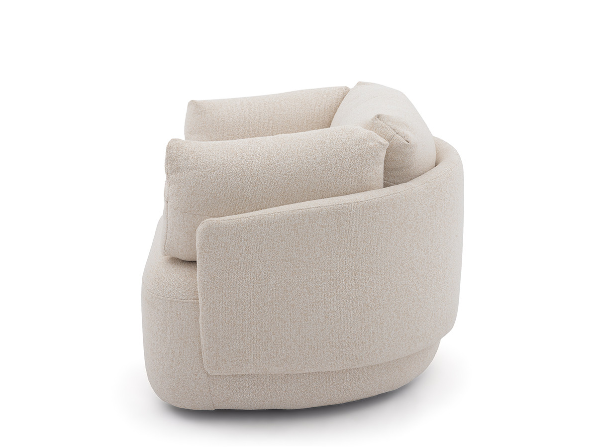Bobochic Mario Sessel Melange-Stoff Beige