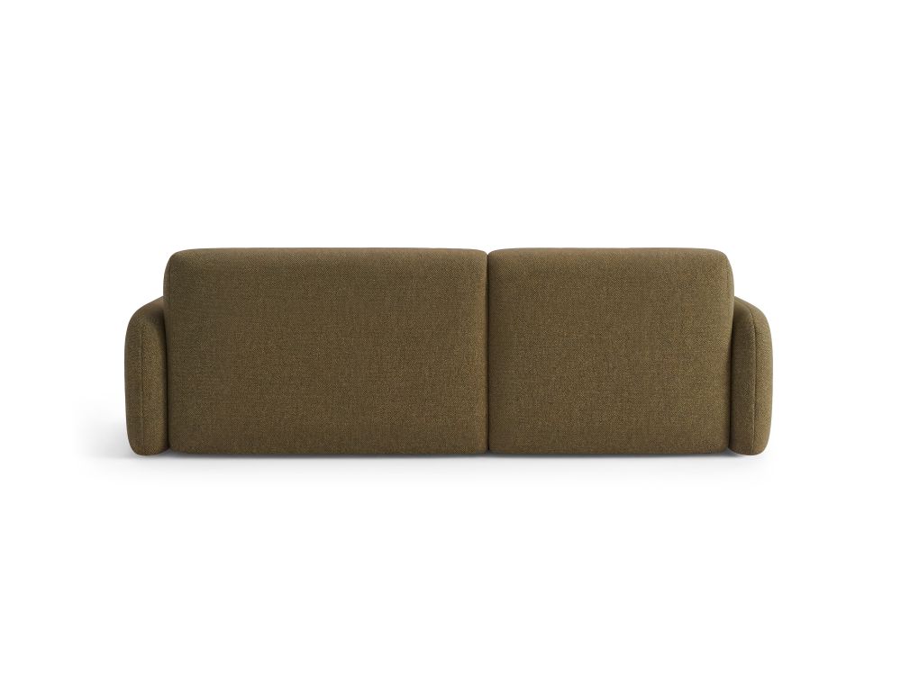 Cosmopolitan Design Ecksofa Malmo 3-Sitzer Strukturierter Stoff Scott Olive Links