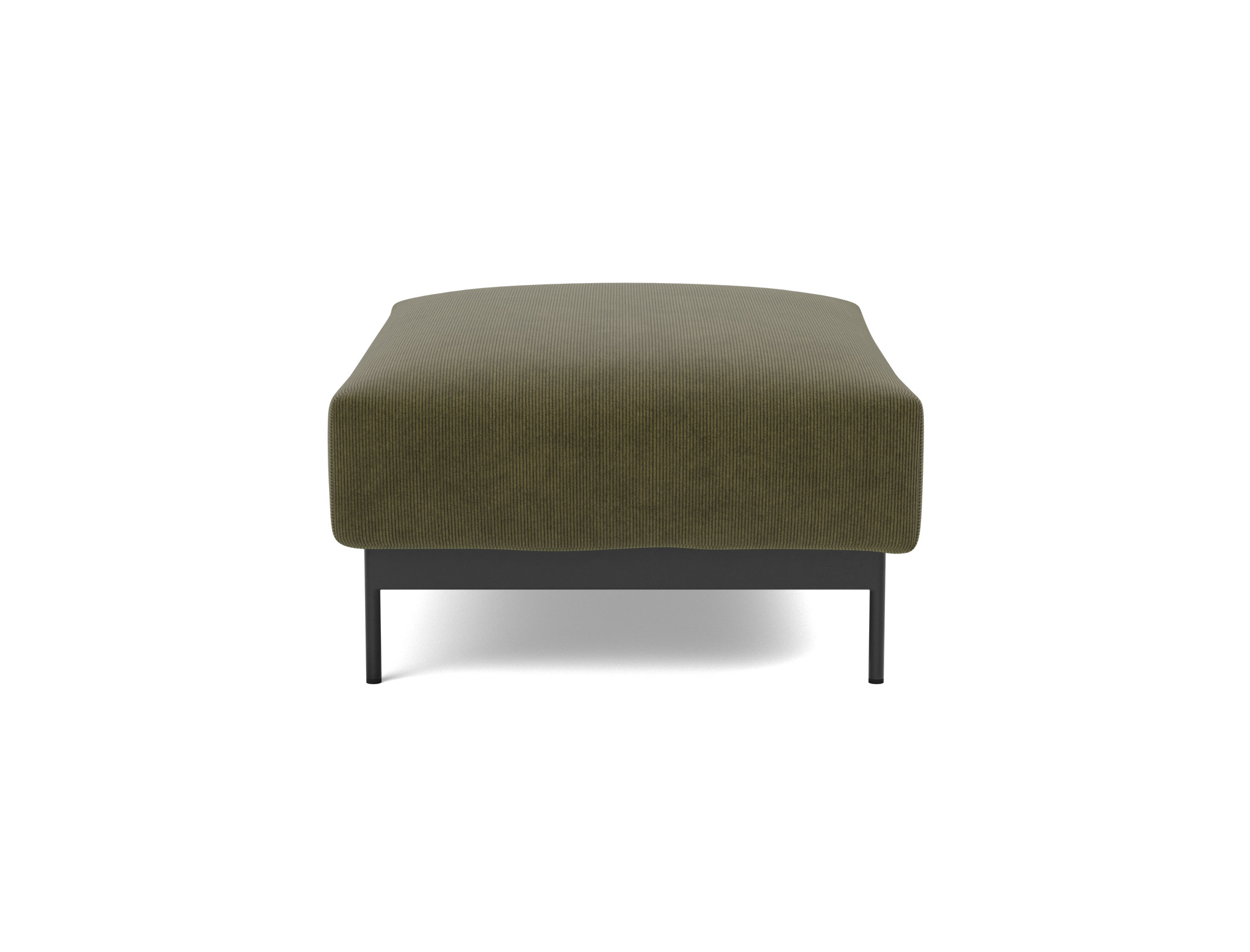 Hocker Malloy Kord Cordufine 316-Pine-Green Beine Schwarzes Metall