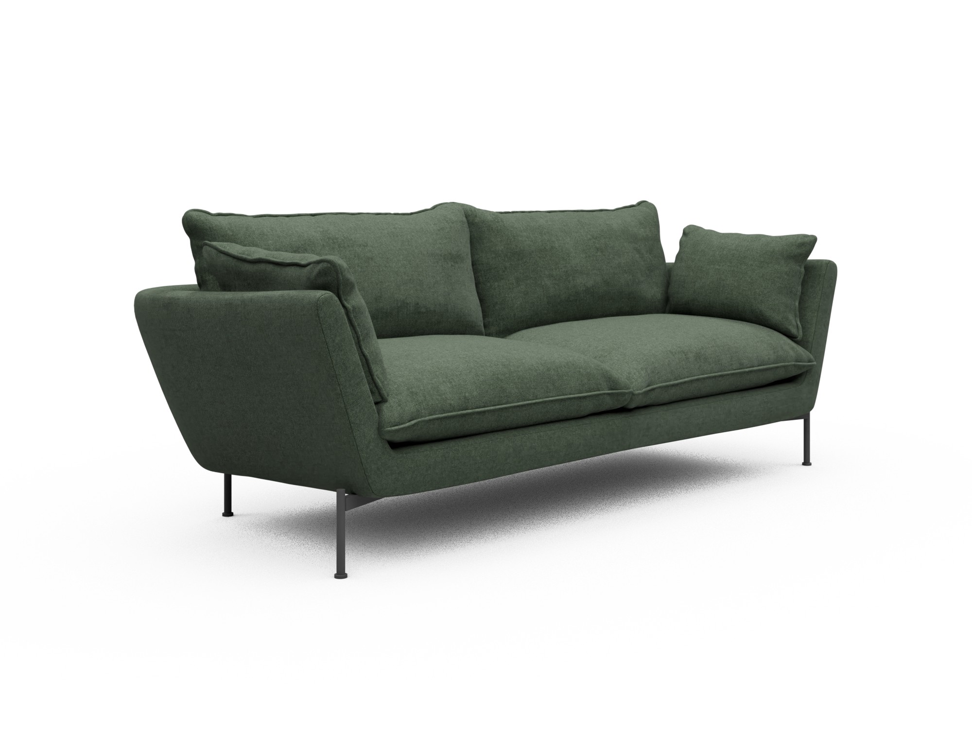 Skandi Home Sofa Anton Soft 3-Sitzer Casone-Forest-Green moebelfaktor