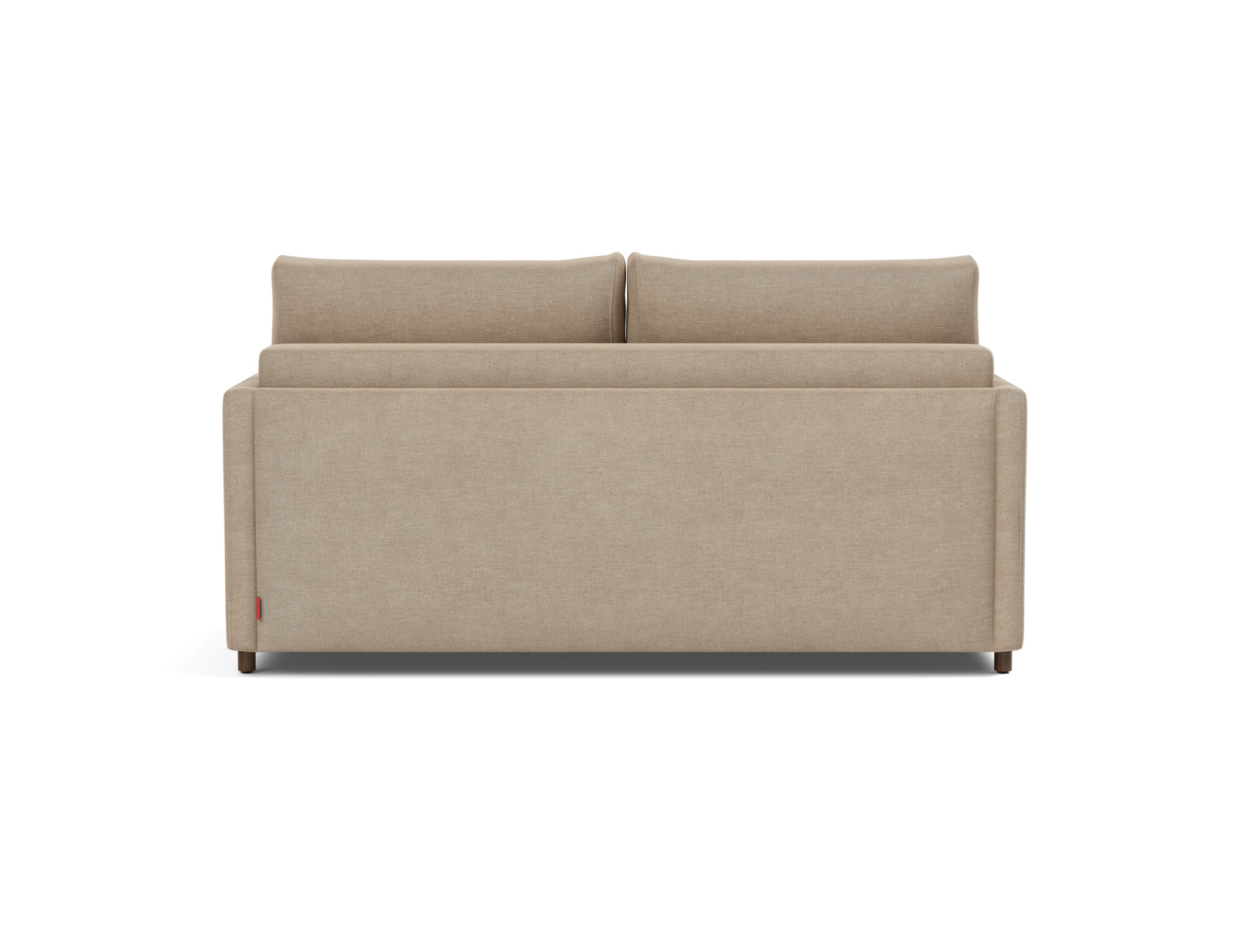 Schlafsofa Neah mit Slim-Armlehnen 160 Flachgewebe Phobos 587-Mocha