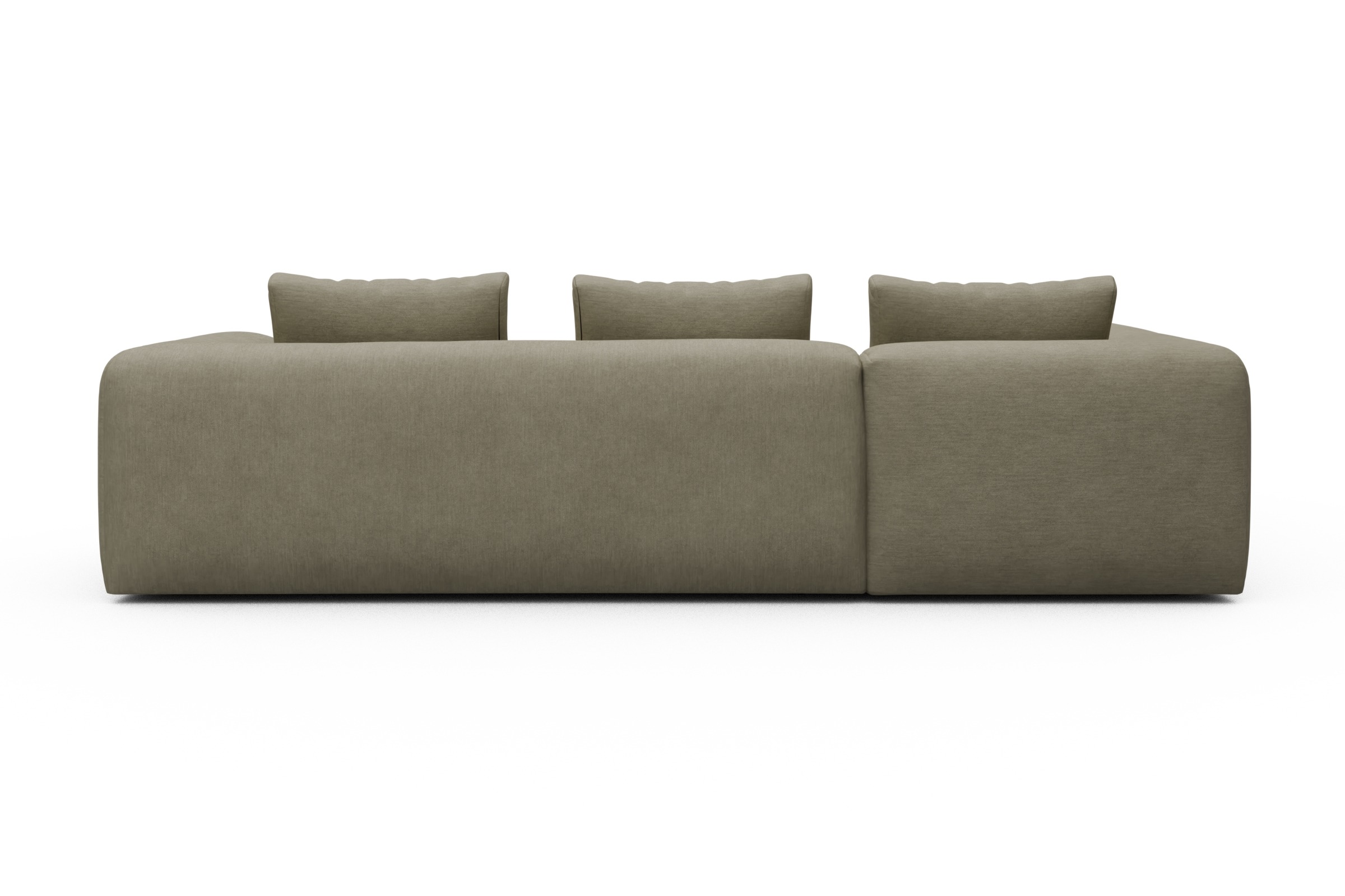 Ecksofa Fred 2x 2,5-Sitzer links offen Vivus-Dusty-Sand