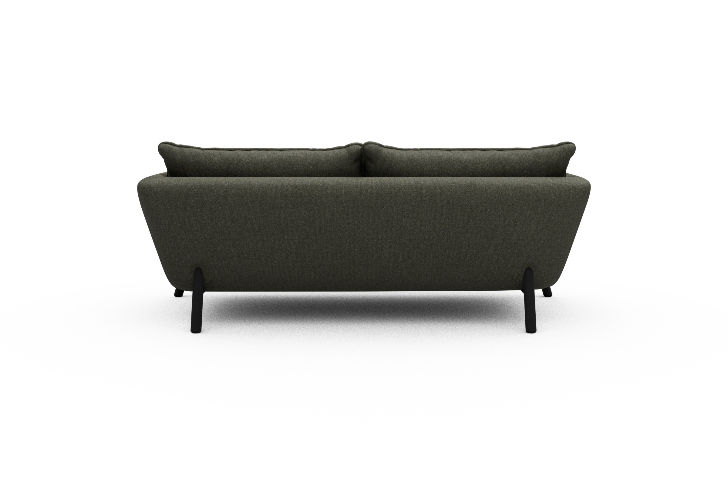 Sofa Emil PREMIUM 2-Sitzer Beinfarbe Eiche Schwarz Sama-Winter-Moss