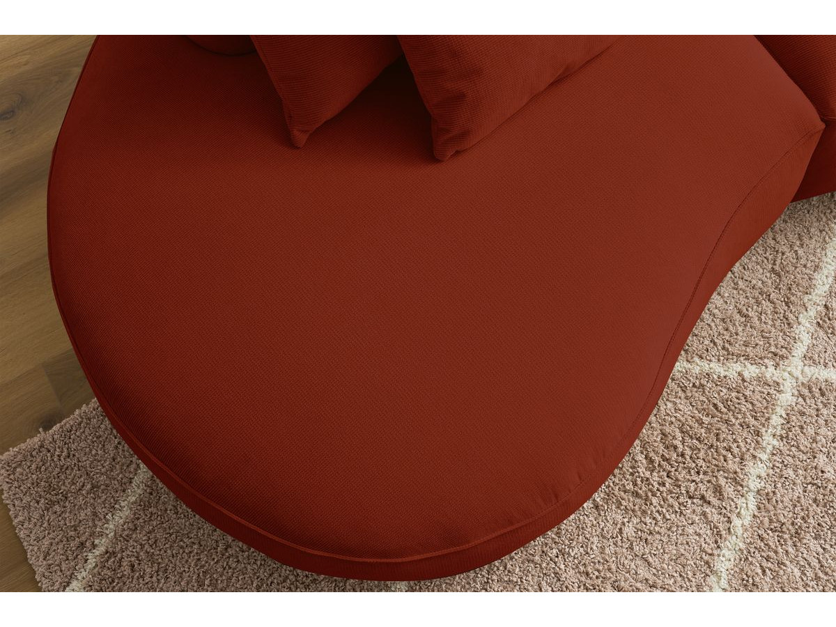 Bobochic Saint-germain Sofa 3-Sitzer Strukturstoff Rot