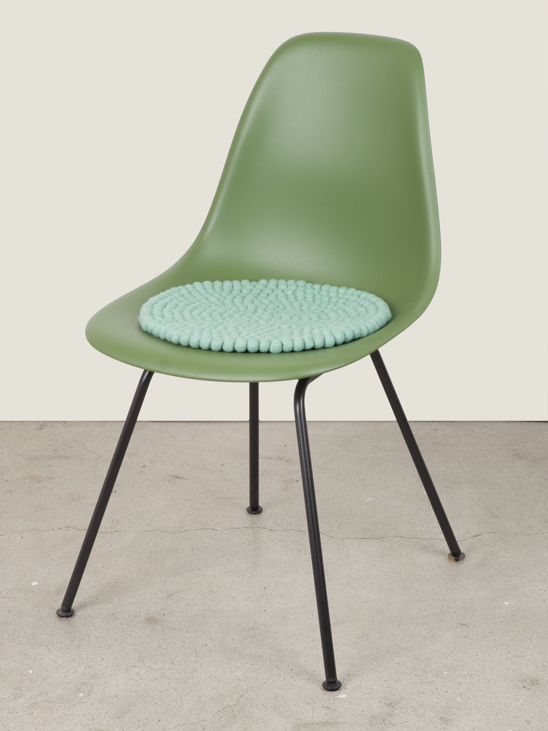 myfelt Fine Filzkugel-Sitzauflage Türkis Ø 36 cm