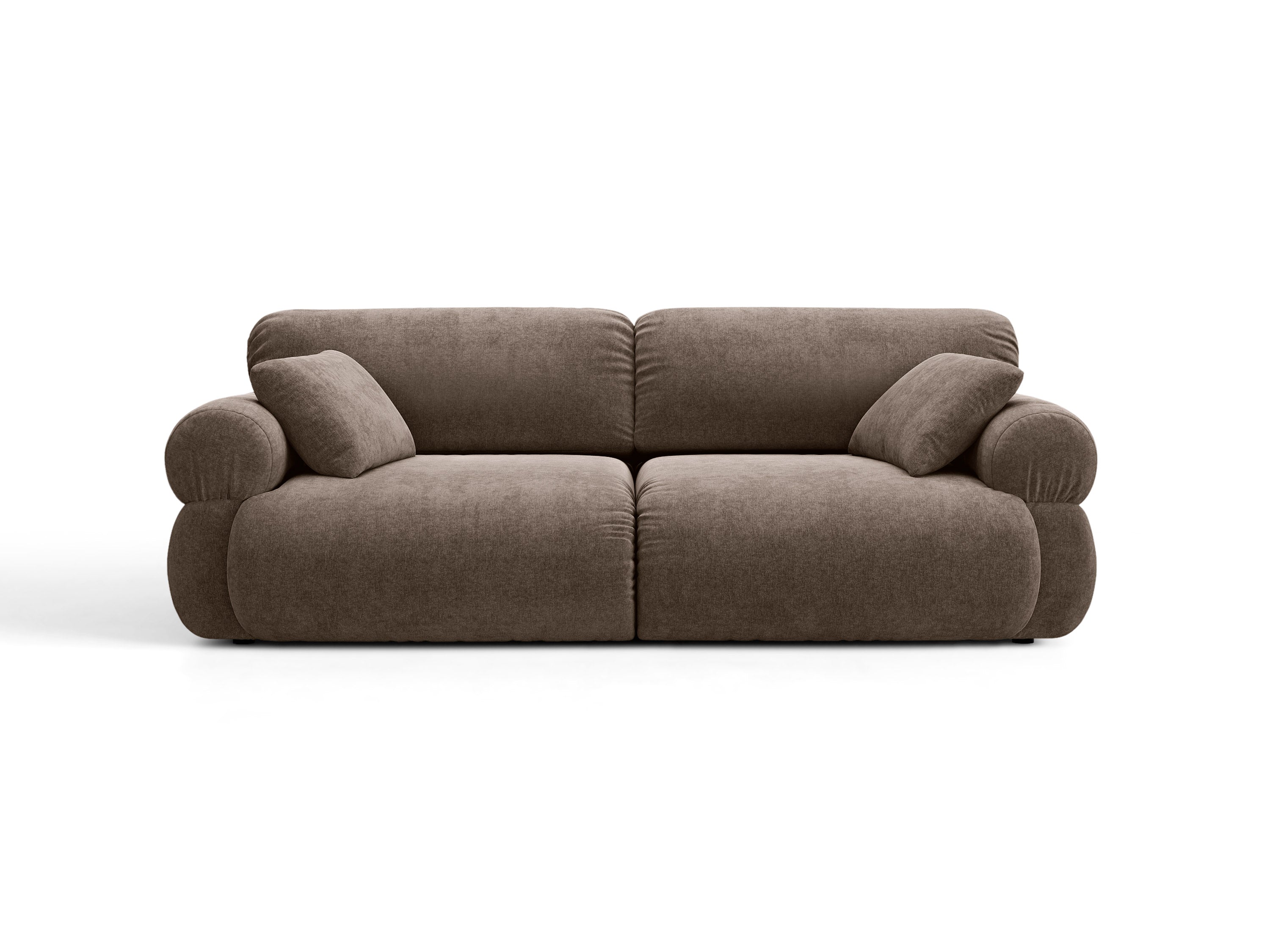 Micadoni Ophelia Sofa 3-Sitzer Strukturierter Stoff Liberty Cappuccino