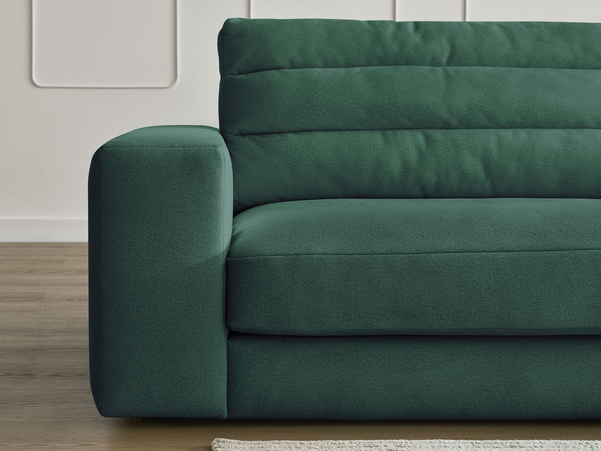 Bobochic Sierra Sofa 3-Sitzer Samt Dunkelgrün