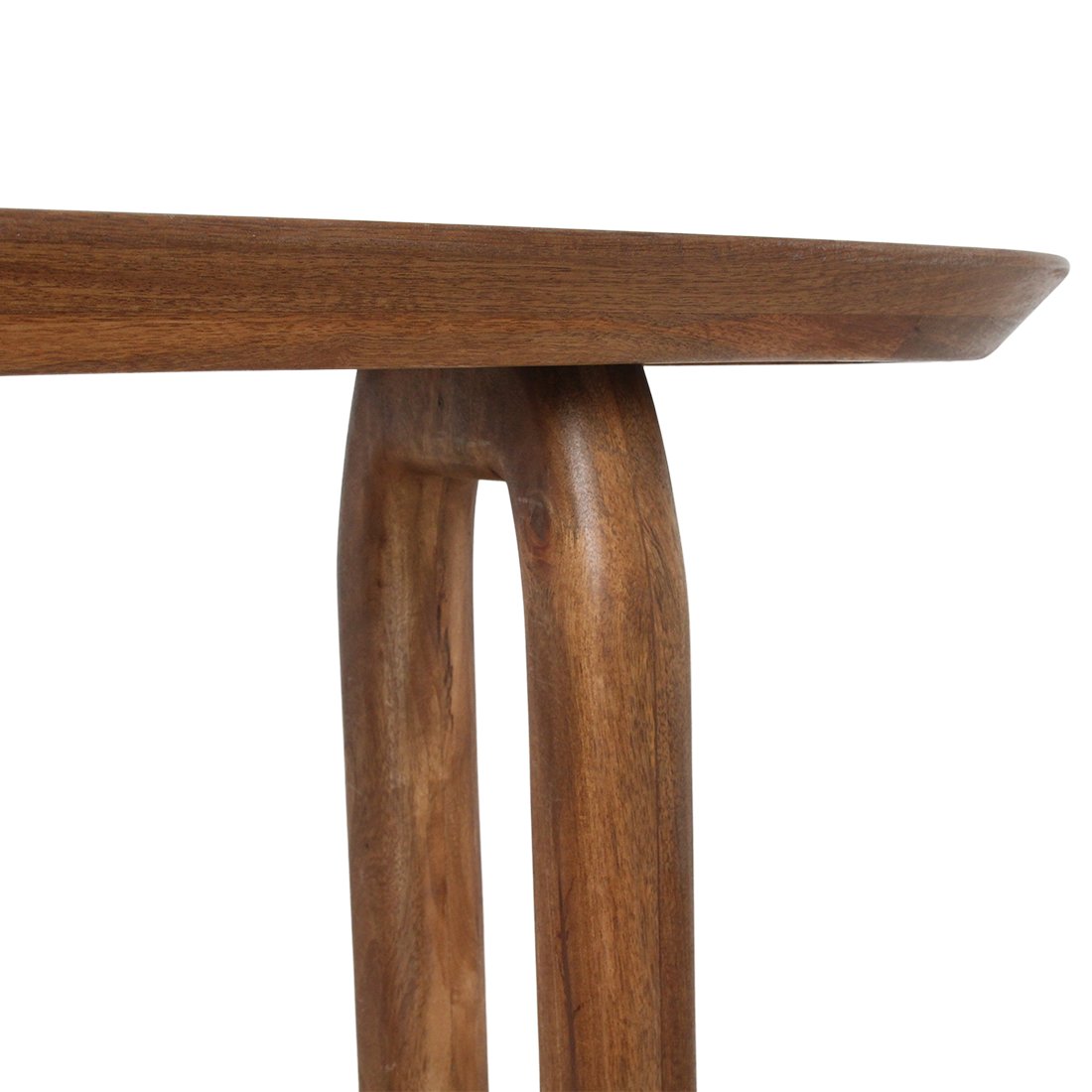 Raw Materials Bullnose Wandtisch aus Mangoholz braun 140x35x80cm