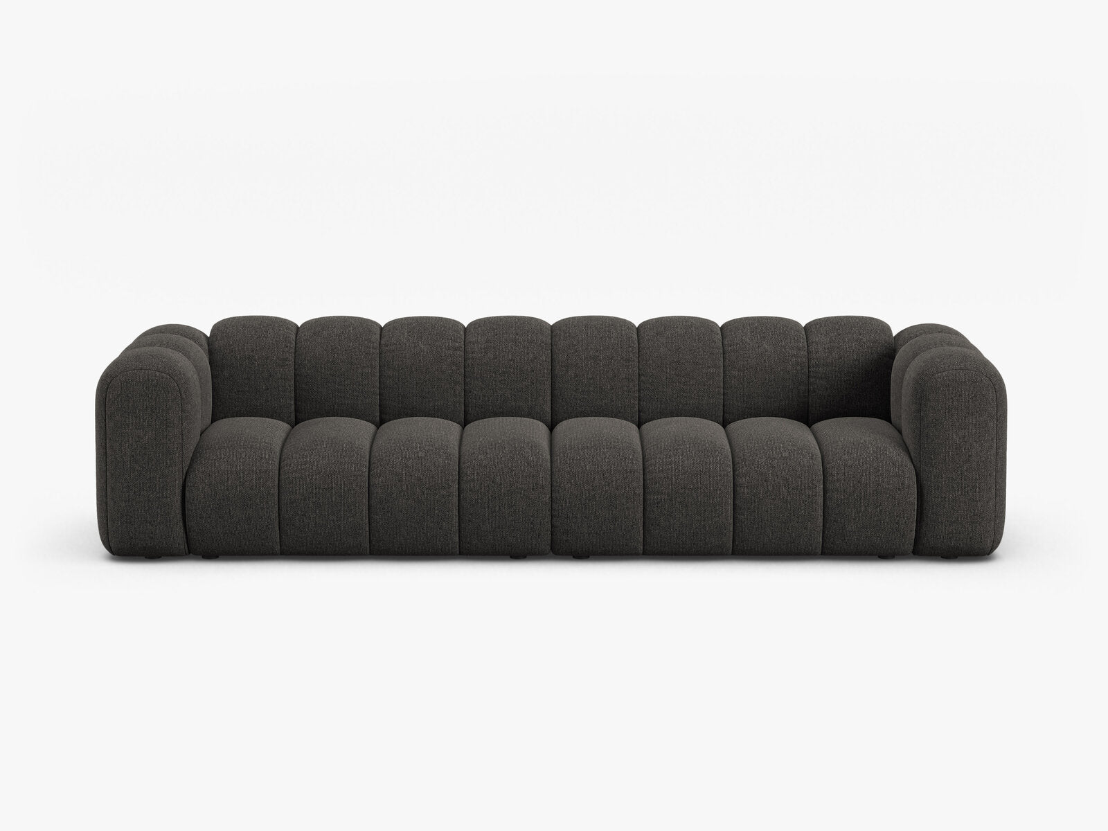 Micadoni Modulares Sofa Lupine 4-Sitzer Chenille Eden Dunkelgrau