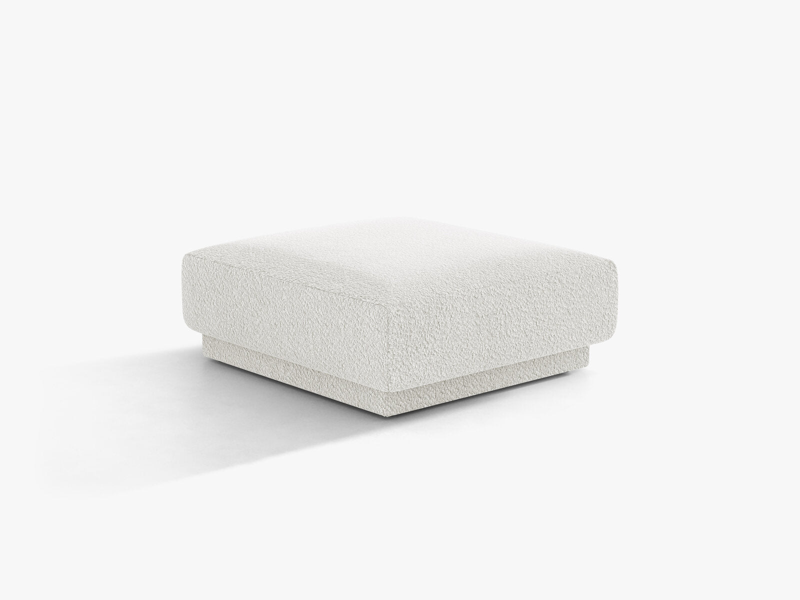 Micadoni Hocker Miley 1-Sitzer Boucle Baloo Weiß