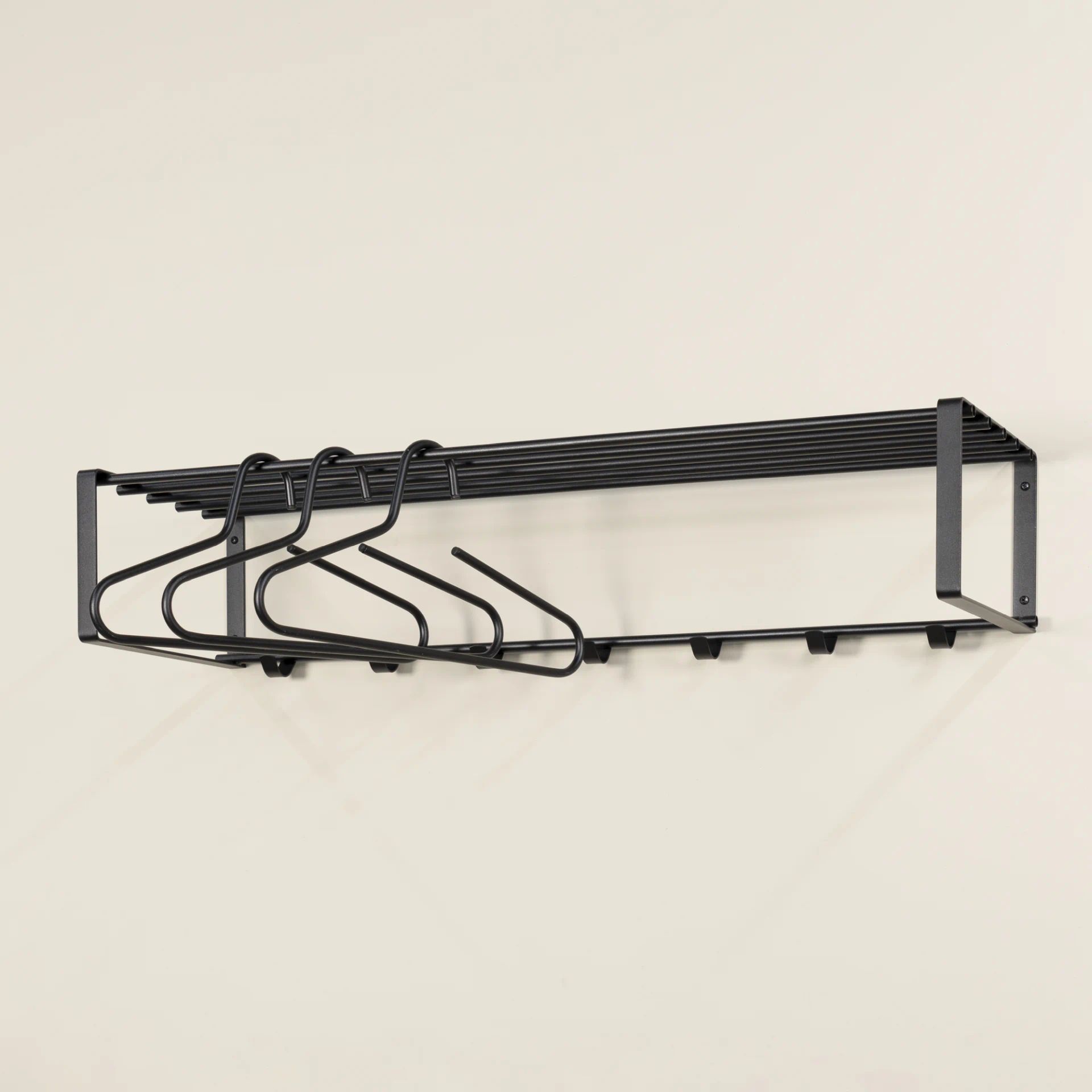 Spinder Design Wandgarderobe Rex 2 XL (100 cm) Schwarz