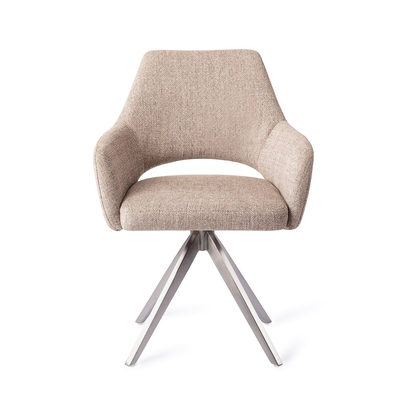 Jesper Home Esszimmerstuhl Yanai Biscuit-Beach Turn Stahl moebelfaktor