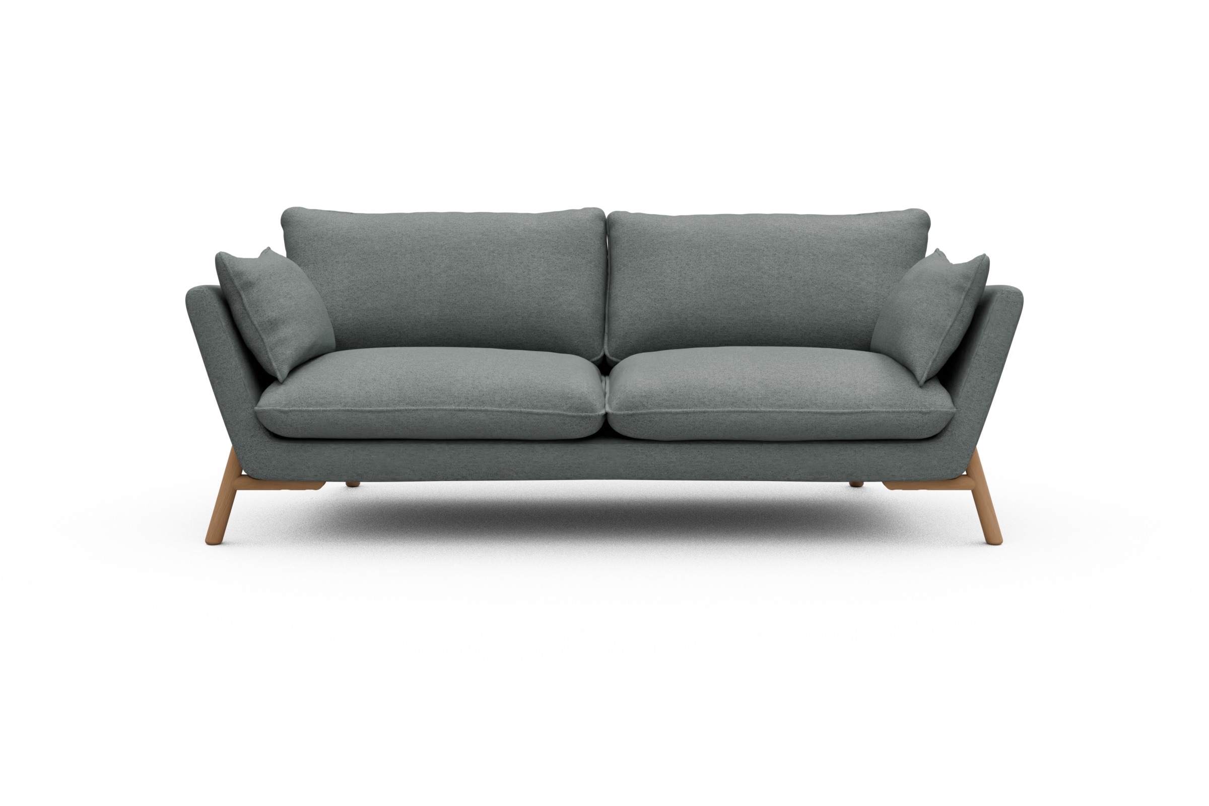 Skandi Home Sofa Emil 3-Sitzer Beinfarbe Eiche Natur Denari-Soft-Grey moebelfaktor