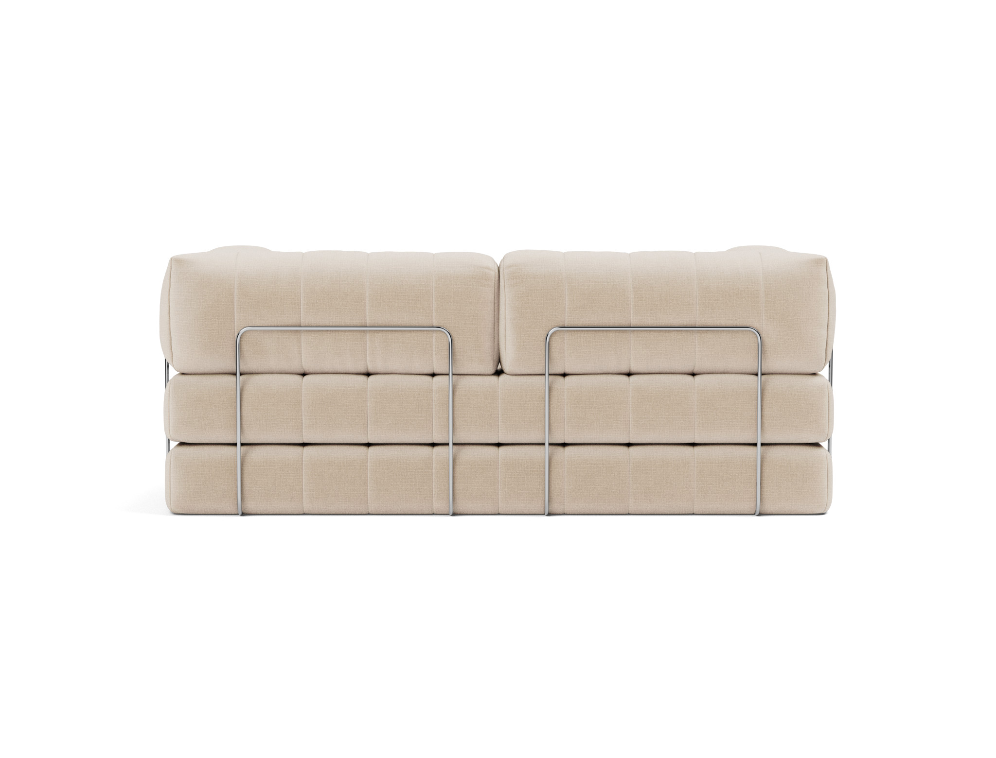 Schlafsofa CozyPad mit Armlehnen Chenille Esina 410-Almond-Beige