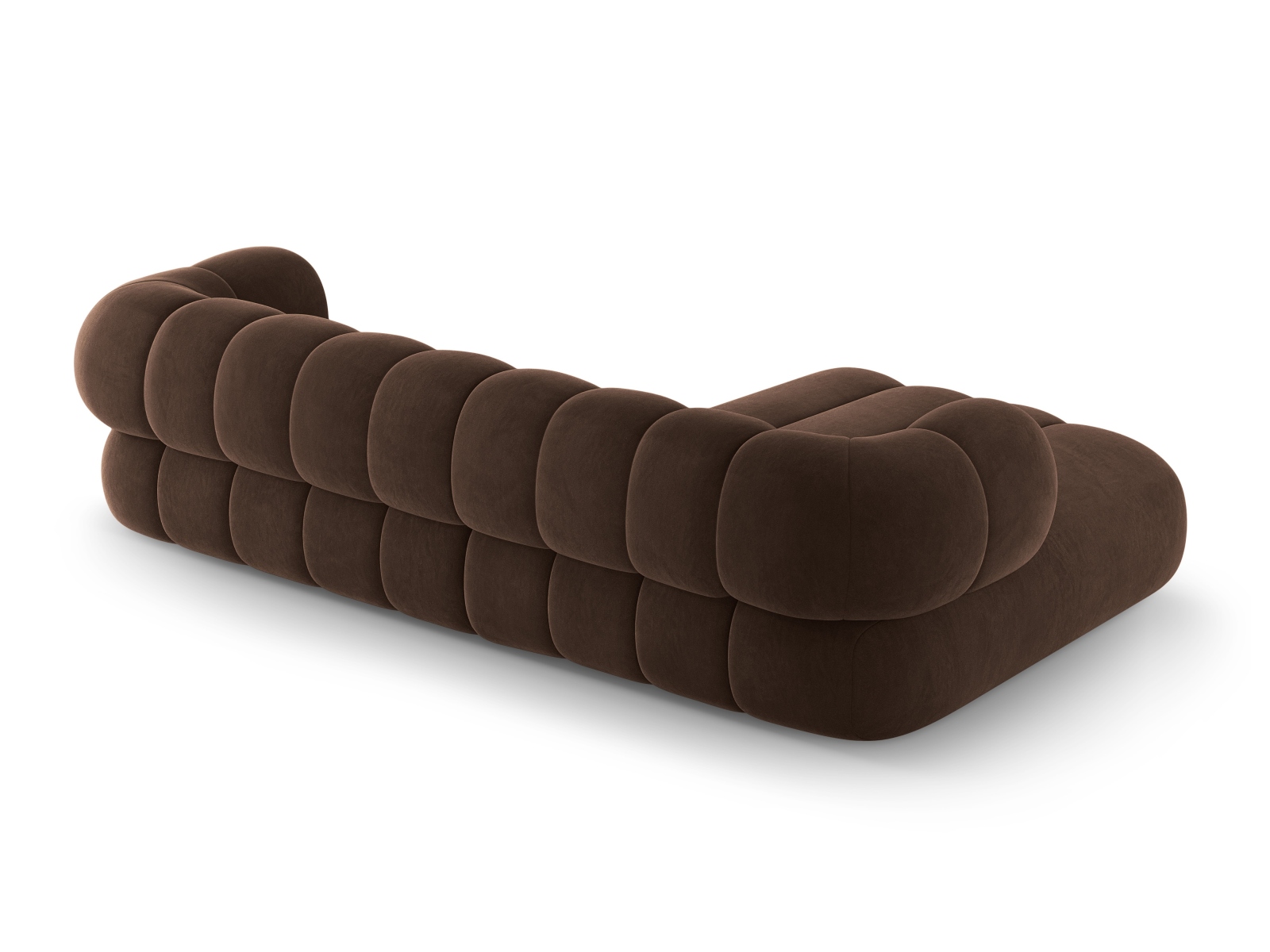 Cosmopolitan Design Ecksofa Koge 5-Sitzer Samt Vogue Schokolade Links