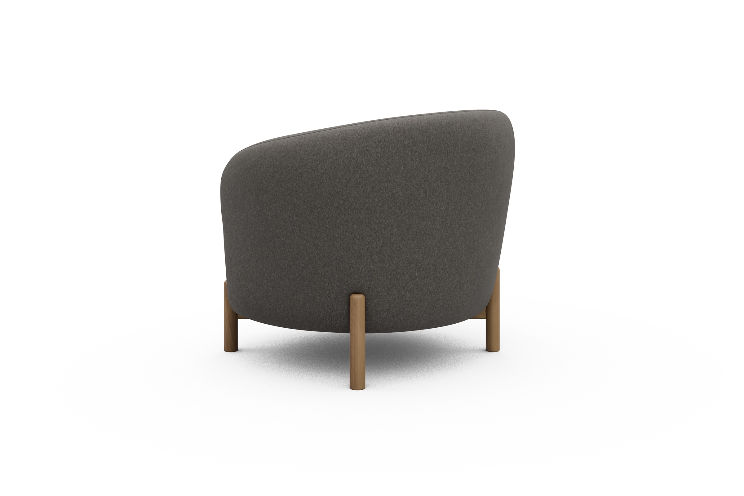 Sessel Ronda Holzbeine Eiche Natur Satya-Taupe