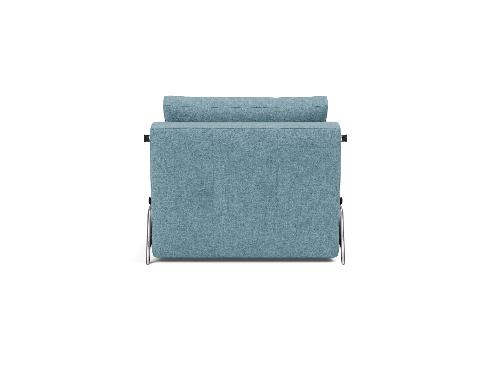 Schlafsessel Cubed 90 Flachgewebe Mixed Dance 525-Light-Blue Beine Aluminium