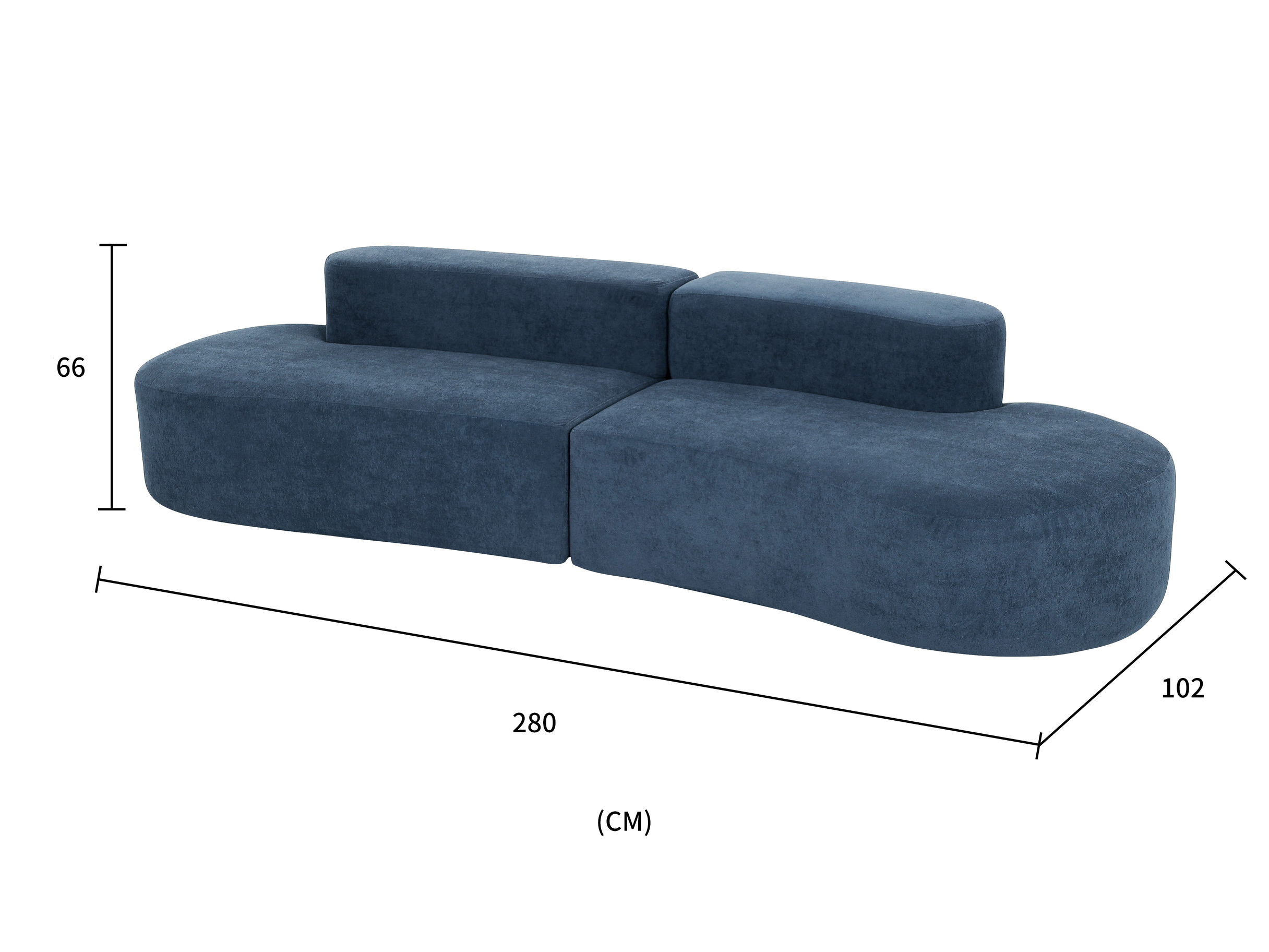 Livin Hill Sofa Nua Marineblau N75-8