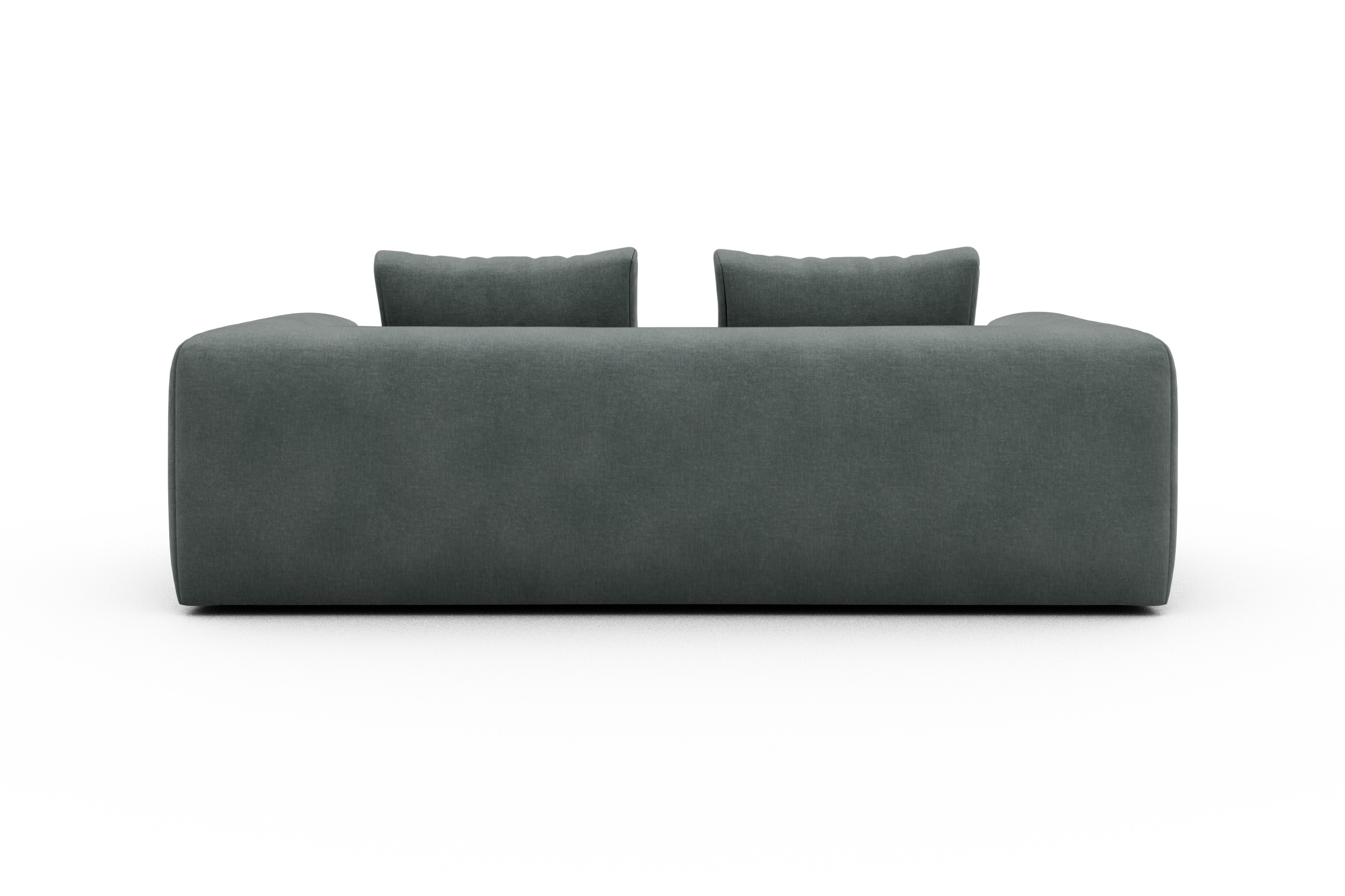 Sofa Fred 3-Sitzer Smooth-Silver-Grey