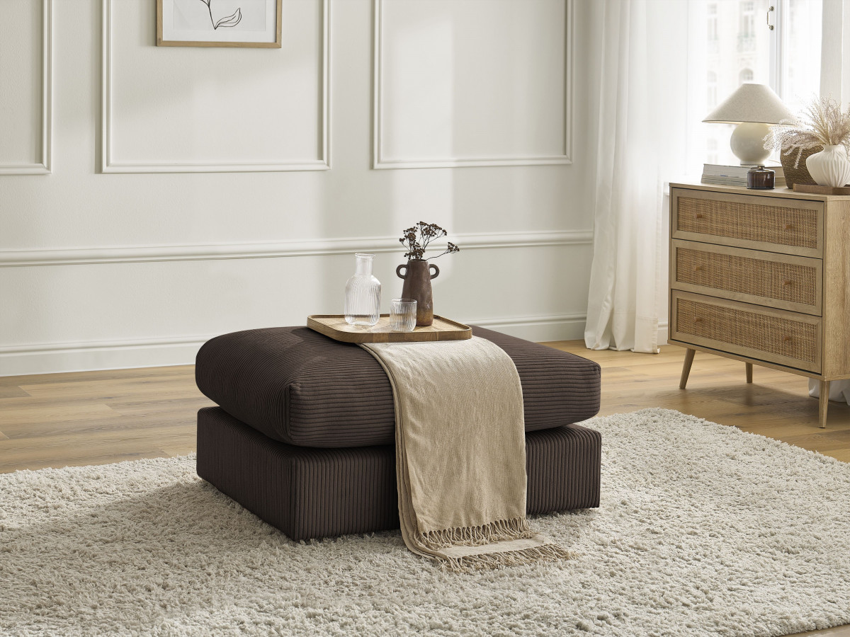 Bobochic Paris Pouf Cordsamt Braun