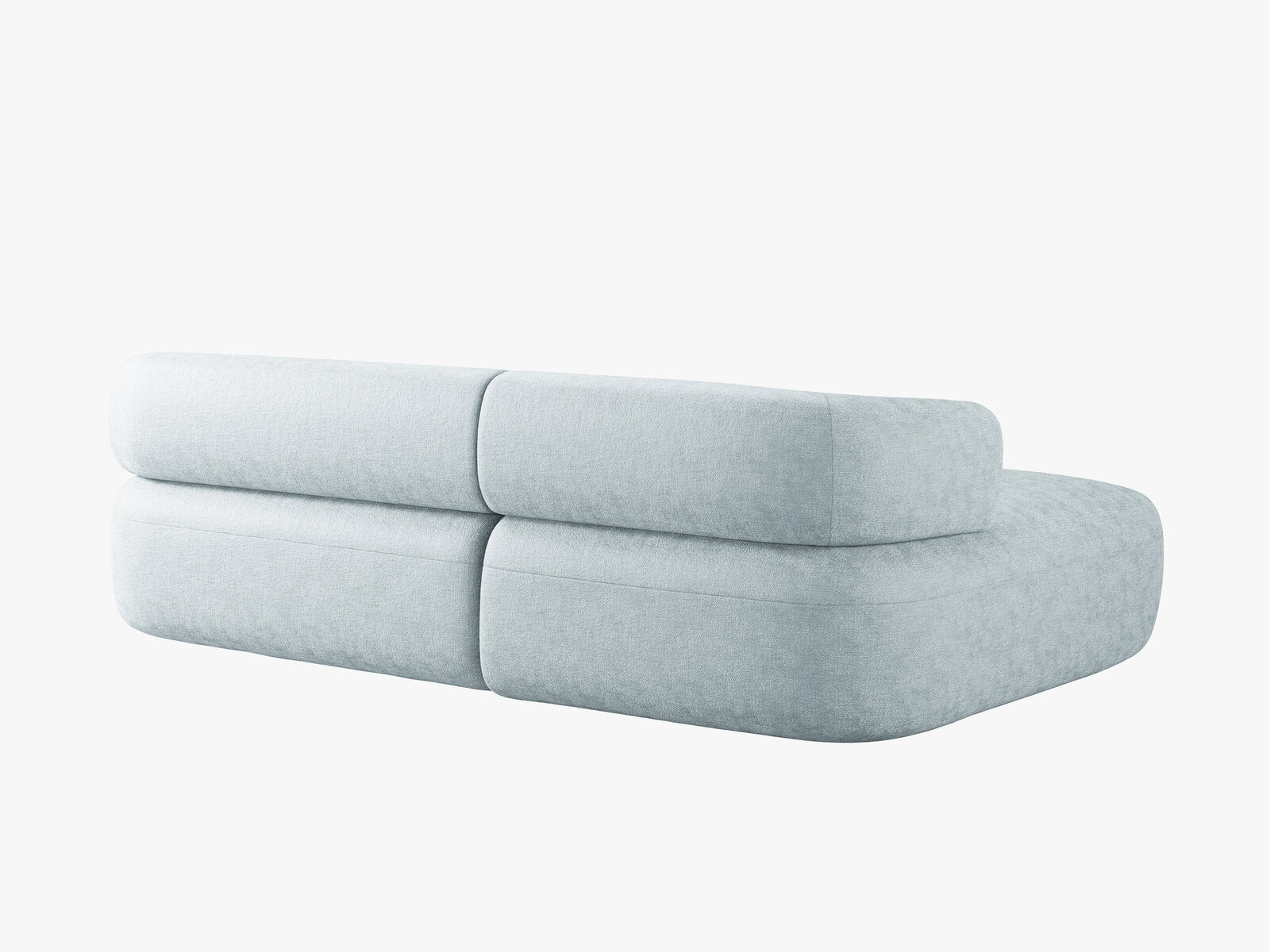 Micadoni 5-Sitzer Ecksofa Jenny Links Chenille Perfect Harmony Hellblau
