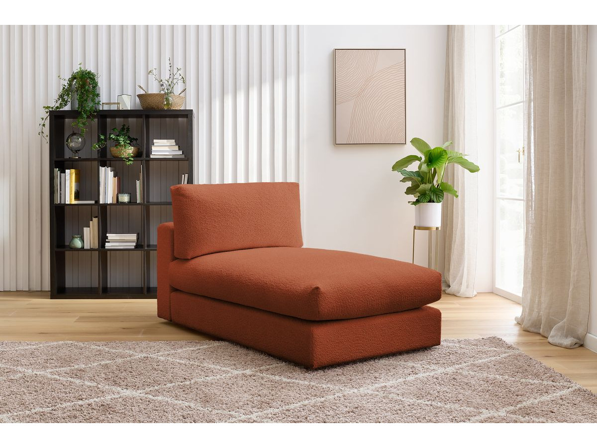 Bobochic Paris Méridienne-Modul Bouclé-Stoff Orange