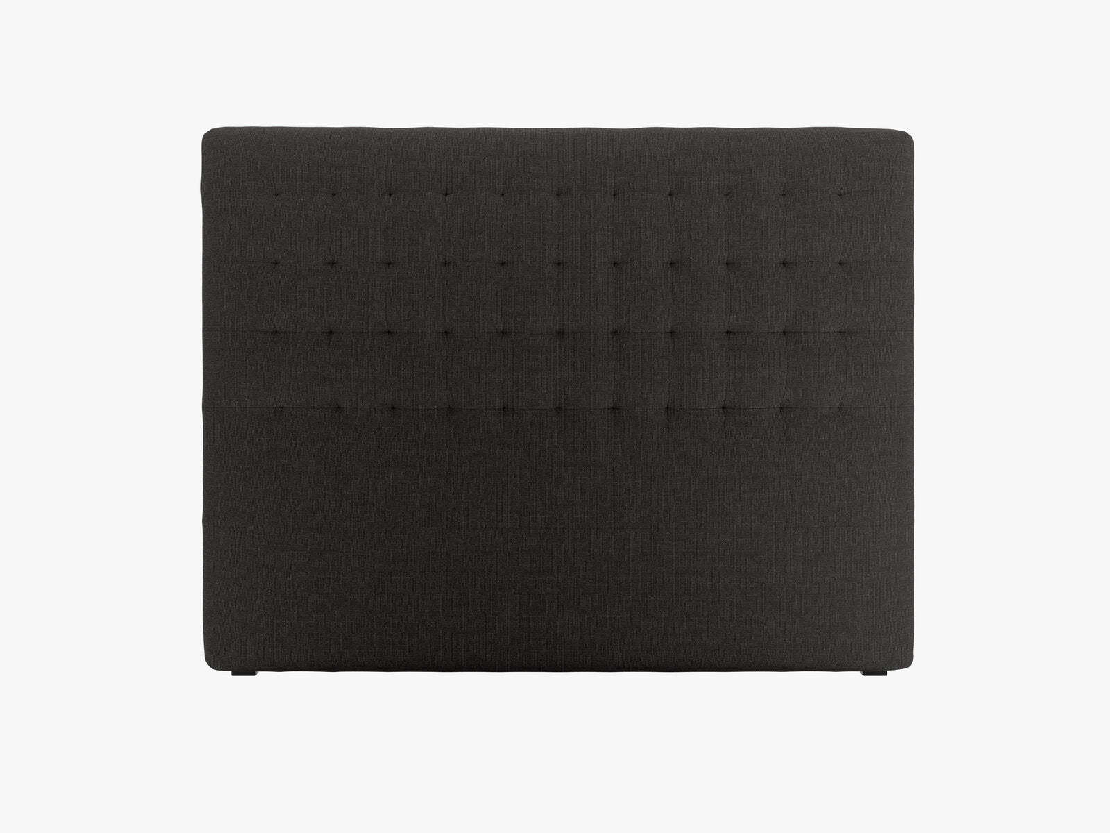 Micadoni Nova Samtiger Kopfteil 120 cm (H 120 cm) Strukturierter Stoff Liberty Schwarz 160x120