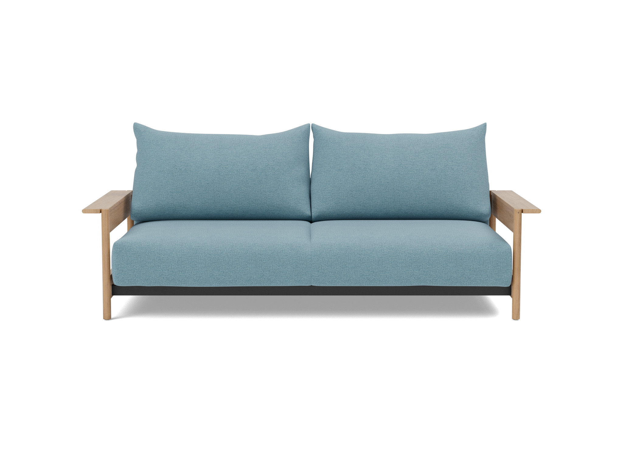 Schlafsofa Malloy Wood Flachgewebe Mixed Dance 525-Light-Blue