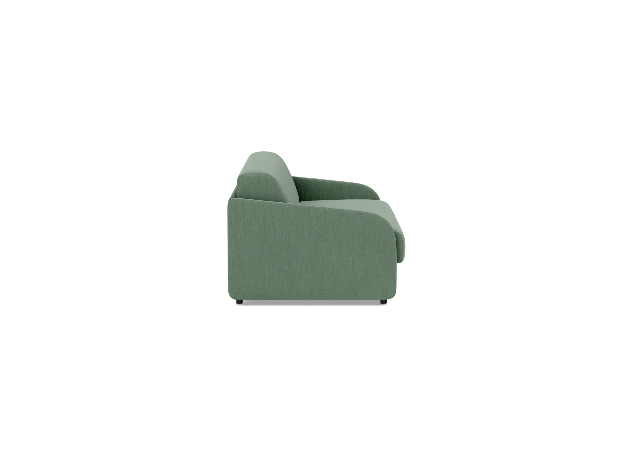 Schlafsofa Eivor mit Memory-Matratze 140 Flachgewebe Elegance 518-Green