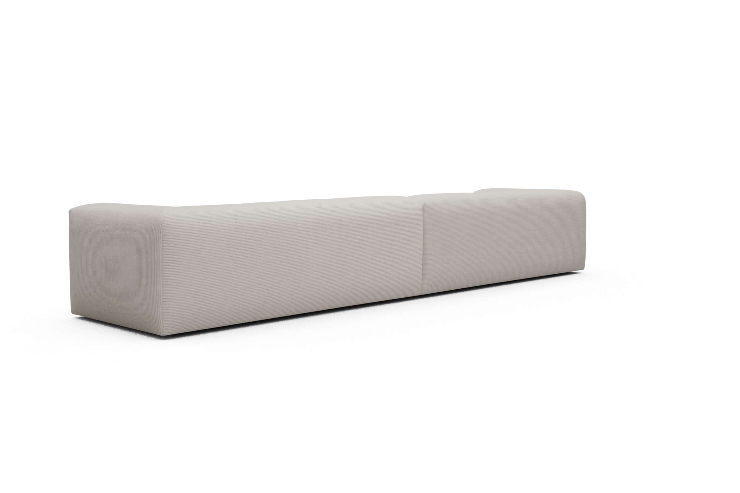 Modulares XXL Sofa Fred 5-Sitzer Kord Corduroy 594-Ivory