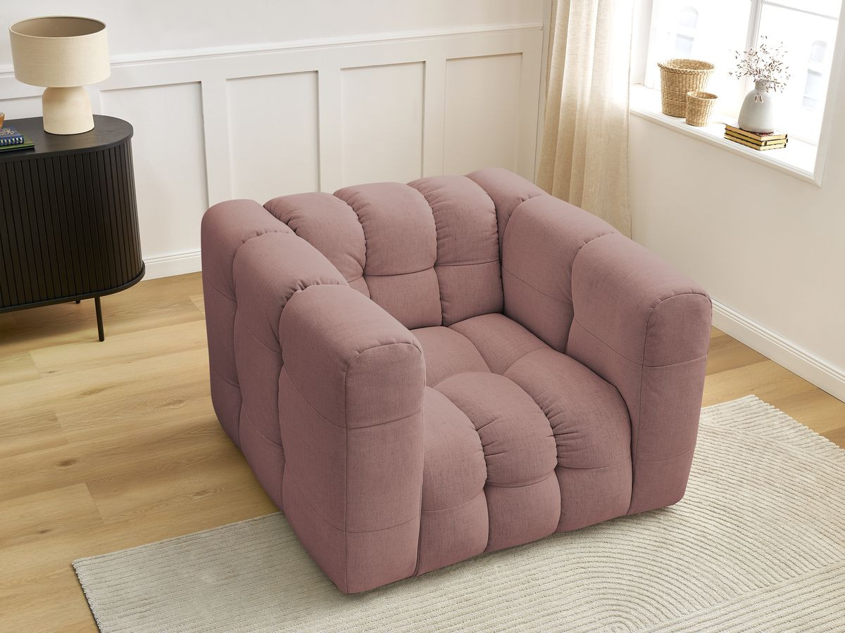 Bobochic Ulysse Sessel Stoff Rosa