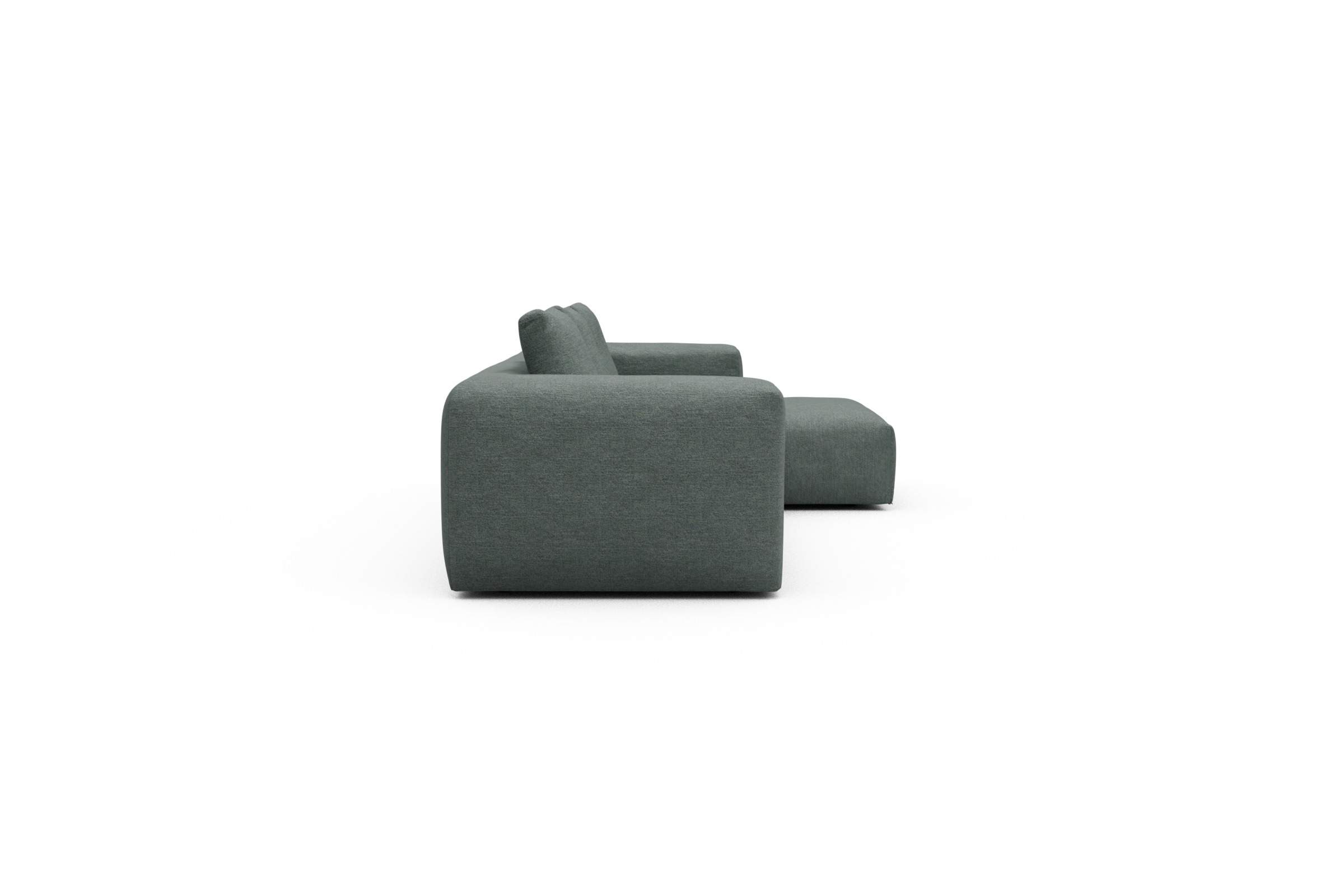 Ecksofa Fred Chaiselongue rechts mit 2,5-Sitzer Carreno-Ice-Blue